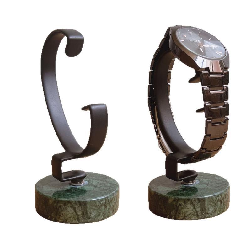 Jewelry And Watches Inc - Stojak na zegarki z marmurową podstawą,