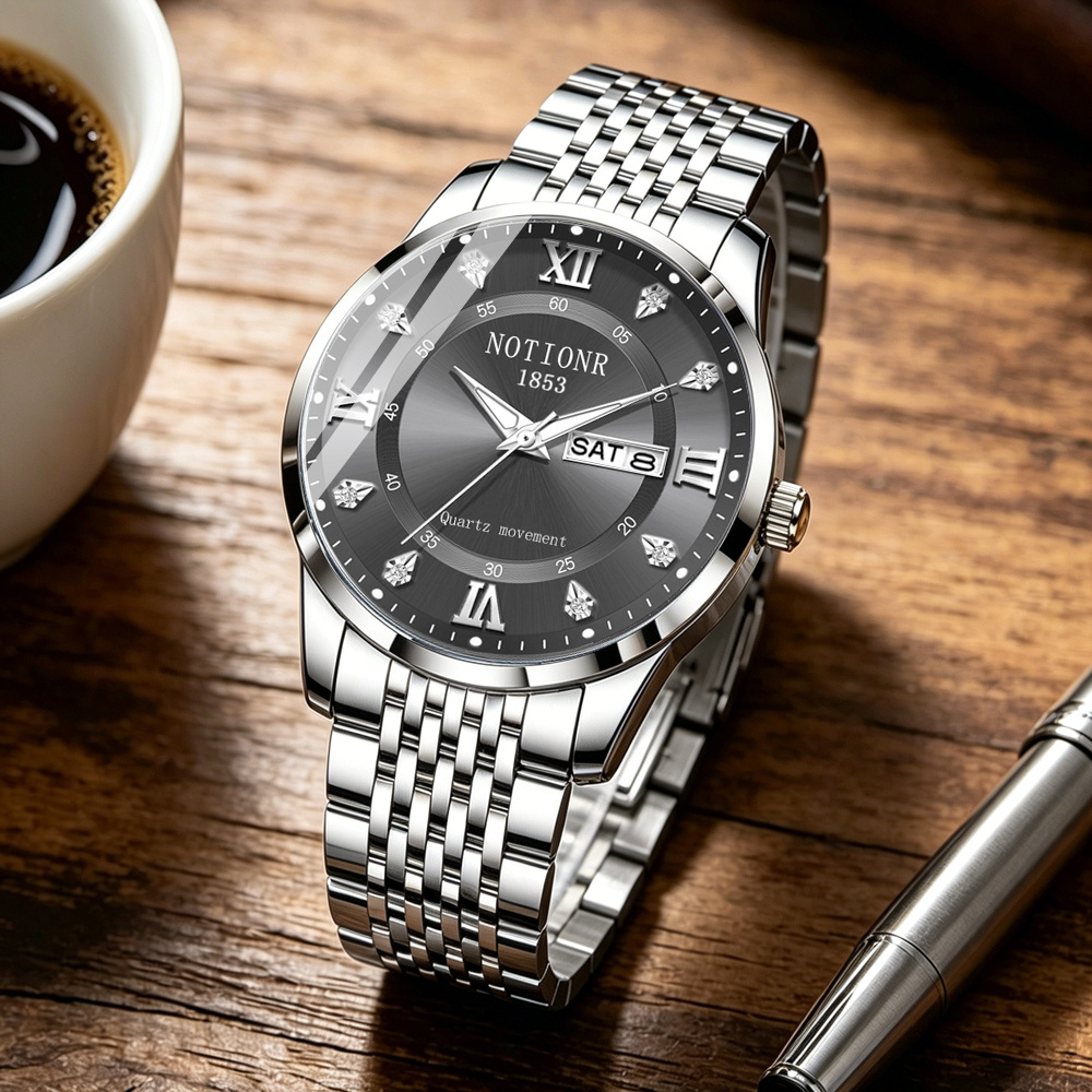 Wielofunkcyjny męski zegarek m – Watch Display Box recenzja i cena