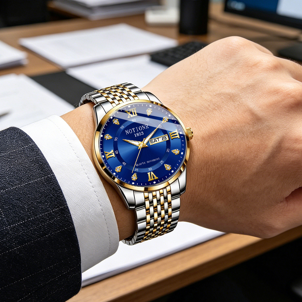 Wielofunkcyjny męski zegarek m – Watch Display Box recenzja i cena