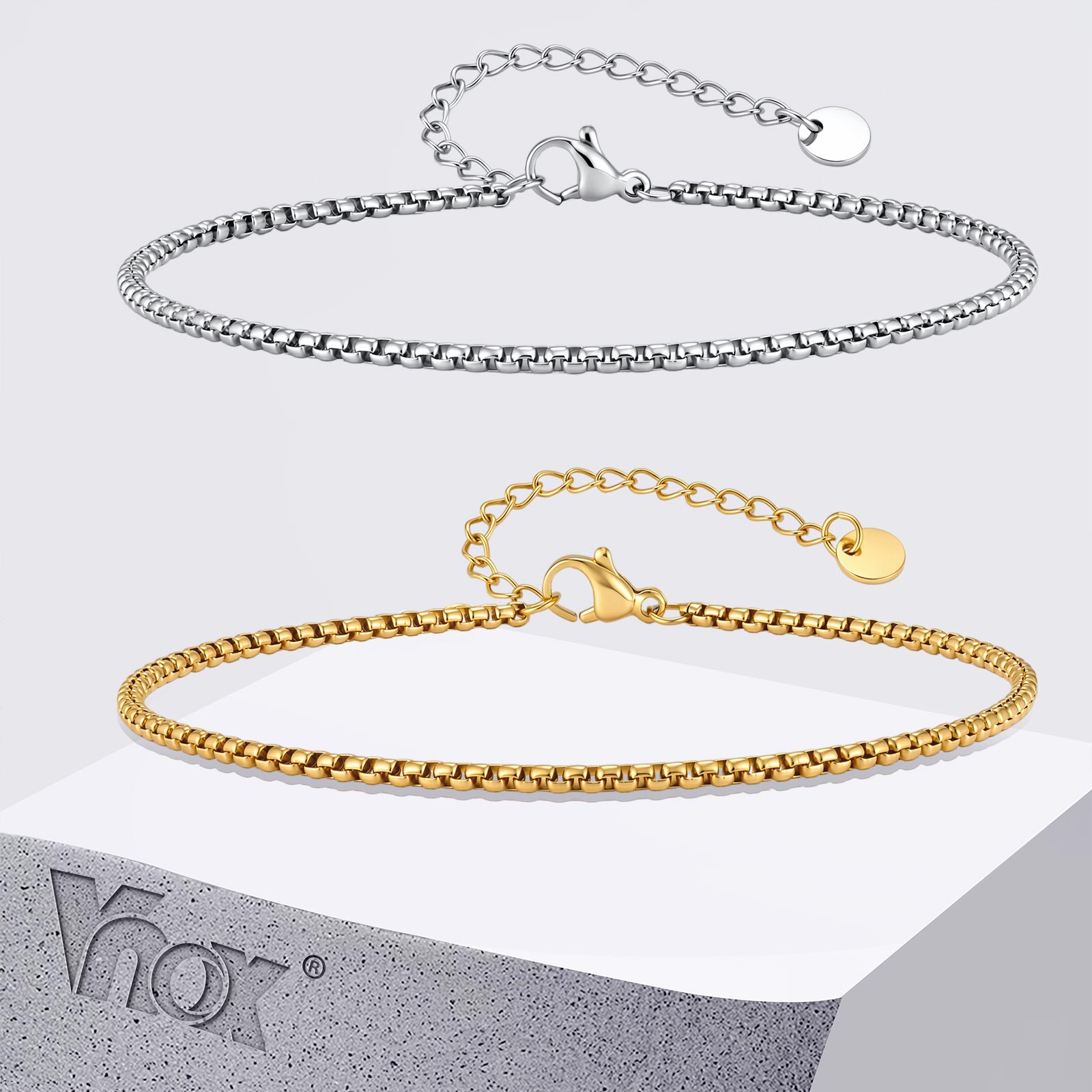 Vnox Bransoletka na kostkę ze  – Jc Jewelry & Watches Photos recenzja i cena
